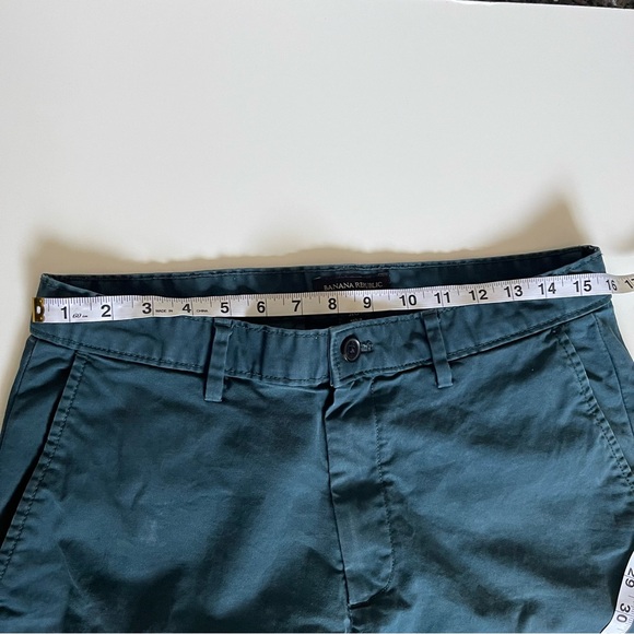 Banana Republic Men’s Chino Pants Athletic Fit Luxury Teal Chinos 31x34 Classic - Picture 6 of 14
